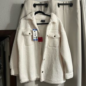 White Sherpa Fleece